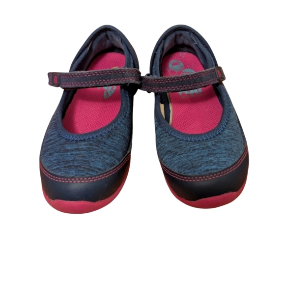 Stride Rite Made to play Kids' Blue and Pink Mary Jane Shoes Girls Size 9 - Picture 5 of 7